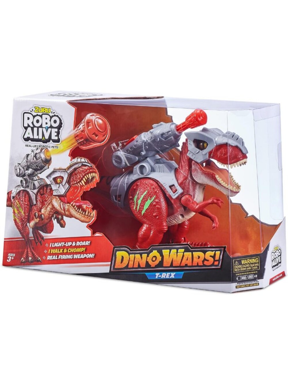 Robo Alive Dino Wars T-Rex Figure | Interactive Toy | Realistic Movement